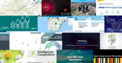 Collage con las capturas de algunas de las novedades del ecosistema de datos abiertos en España en el segundo semestre de 2024